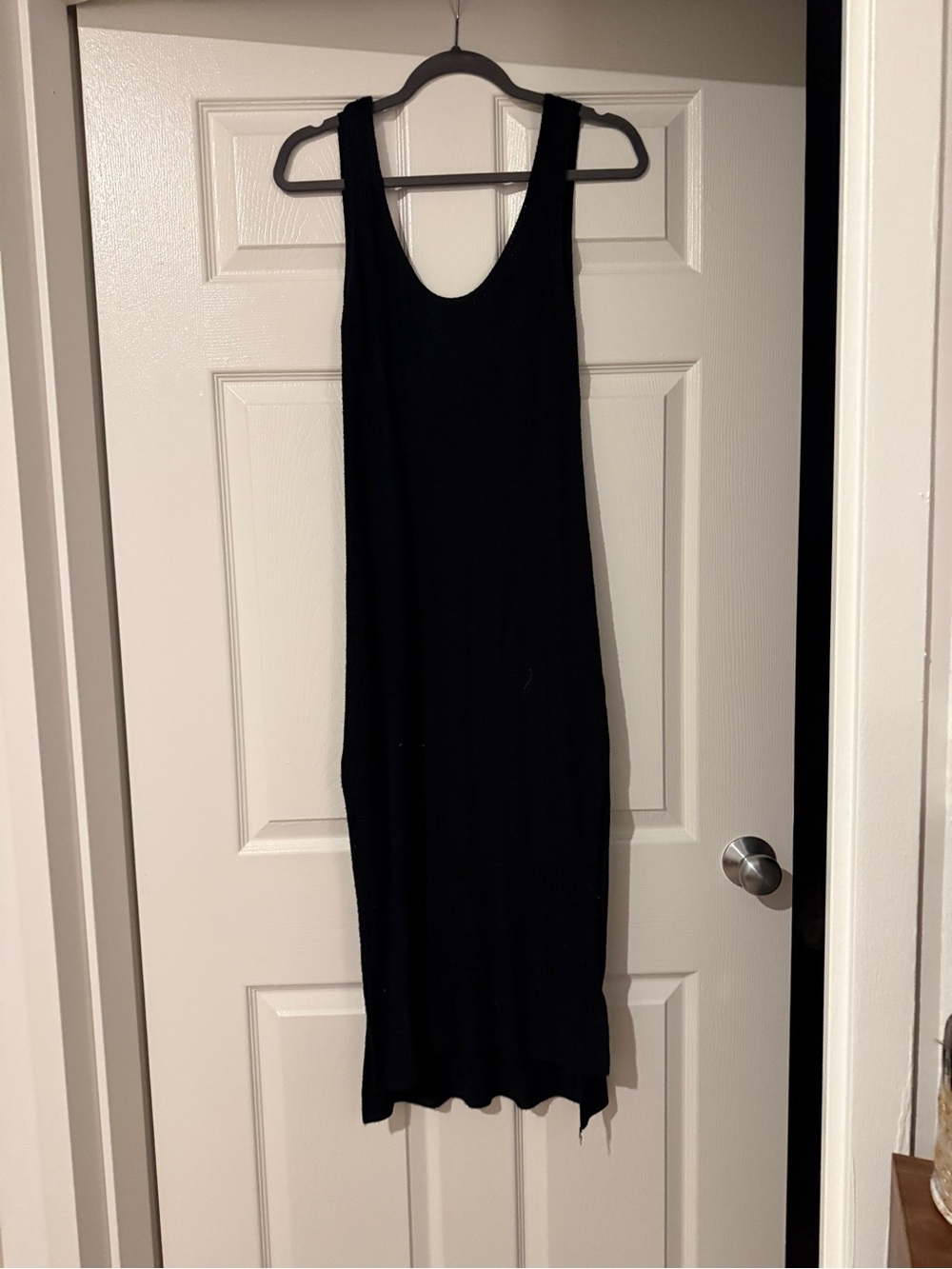 Amazon Black Sleeveless crochet Midi Dress